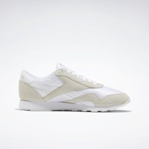 Reebok Classic Nylon Turnschuhe Damen - Weiß/HellGrau - DE 160-XEV